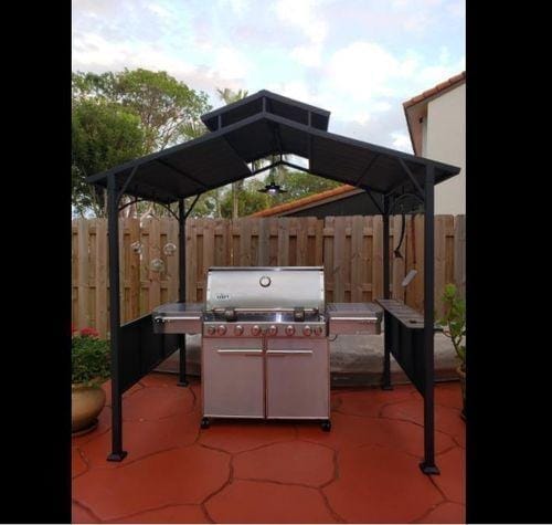 Customer photo review of ASPE Steel Grill Gazebo - 152cm x 244cm