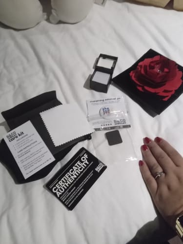 Customer photo review of 1ct Classic Solitaire Engagement Ring (ON HAND)