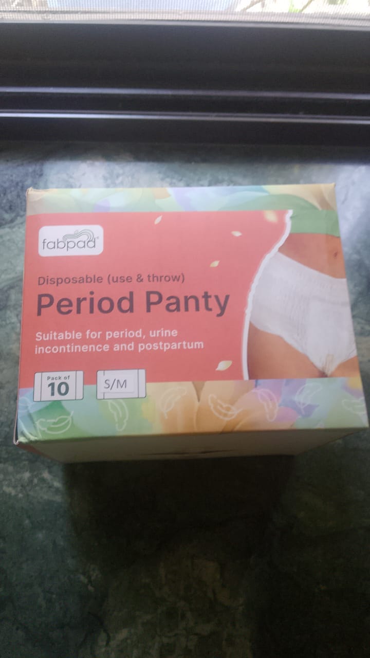 Customer photo review of Fabpad Ultra Absorbent Disposable (Use & Throw) Period Panties - Pack of 10
