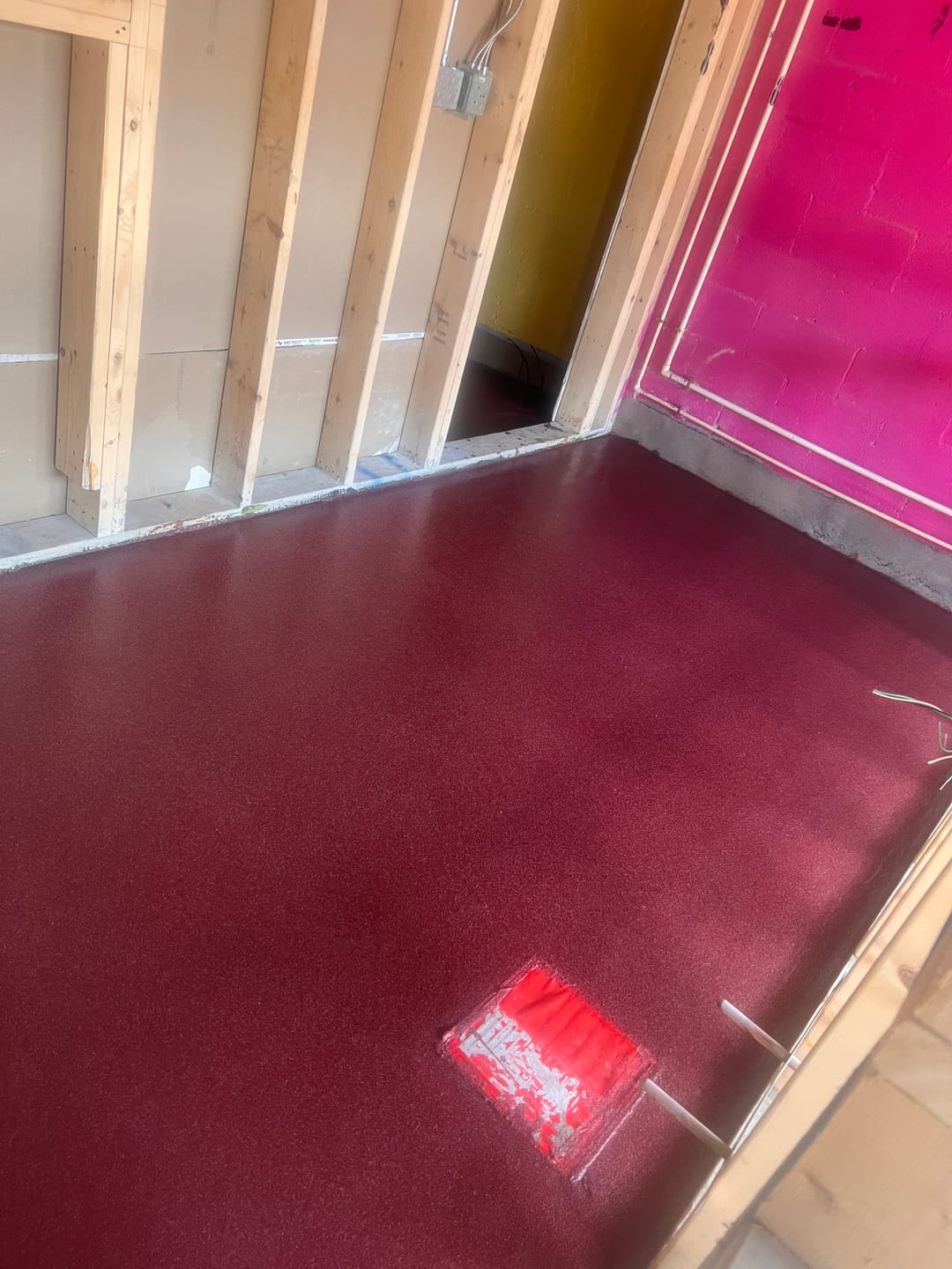 Customer photo review of Quartz Epoxy Flooring - Warm Collection