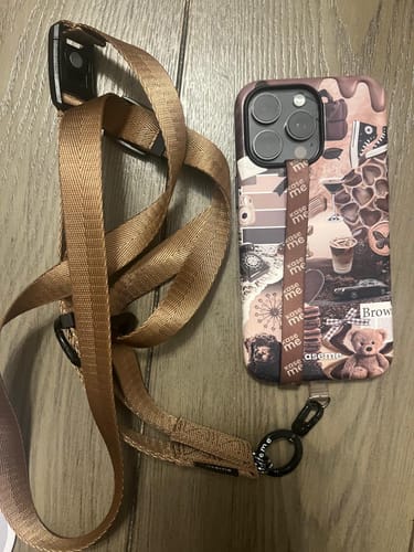 Customer photo review of Crossbody Phone Strap Beige