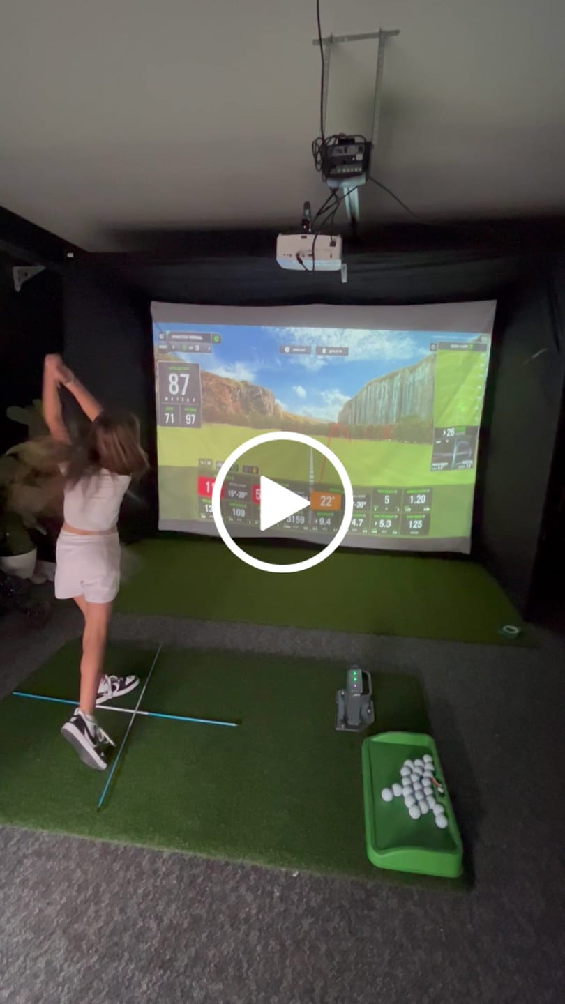 Customer video review of SkyTrak+ Elite Play Package with 4K Projector & Golf Simulator Bay