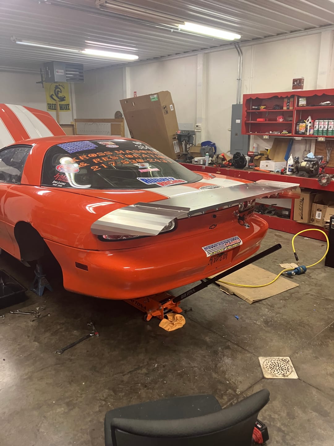 Customer photo review of 1993-2002 4th Gen Camaro 15" Strutless Drag Wing w/ Adjustable Wicker 31-180