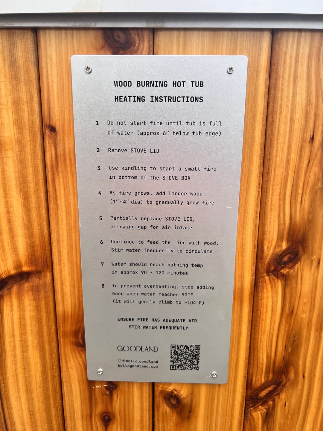 Customer photo review of Instruction Plate