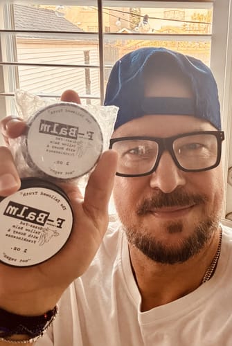 Customer photo review of F-Balm - Premium Anti-aging Tallow Balm - 2 oz.