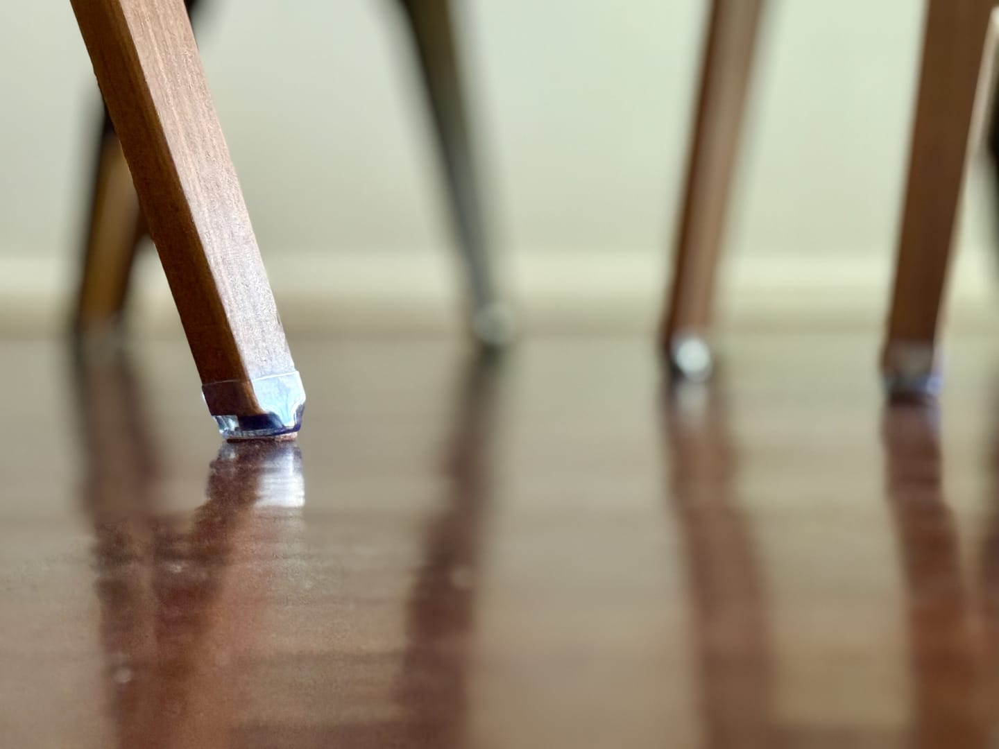Customer photo review of Round Felt Silicone Chair Leg Protectors | Extra-Durable Chair Floor Protectors