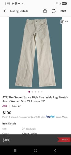 Customer photo review of Women's Preloved Jeans