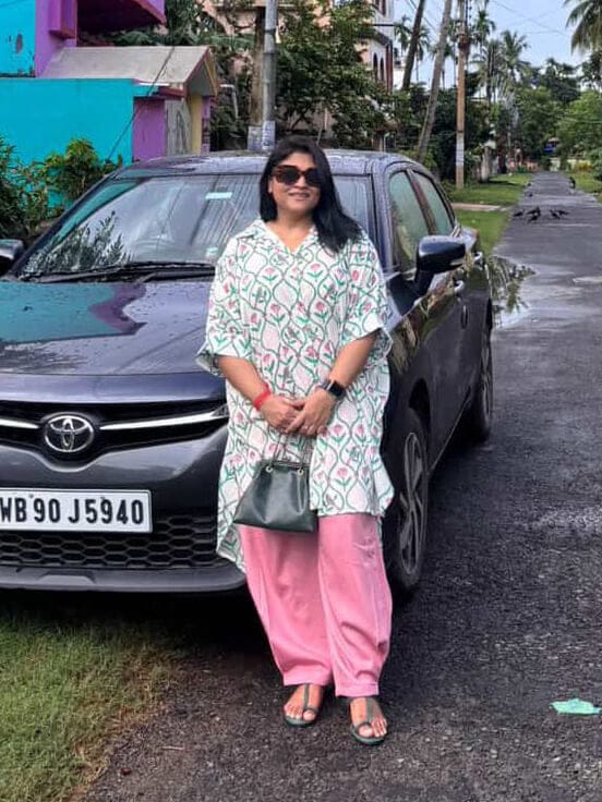 Customer photo review of Bagh Oversized Asymmetrical Long Shirt