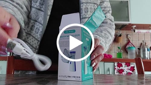 Customer video review of Nebulizzatore Portatile Mesh | Silenzioso, Ricaricabile USB, Nebbia Ultra Fine, Maschere Incluse