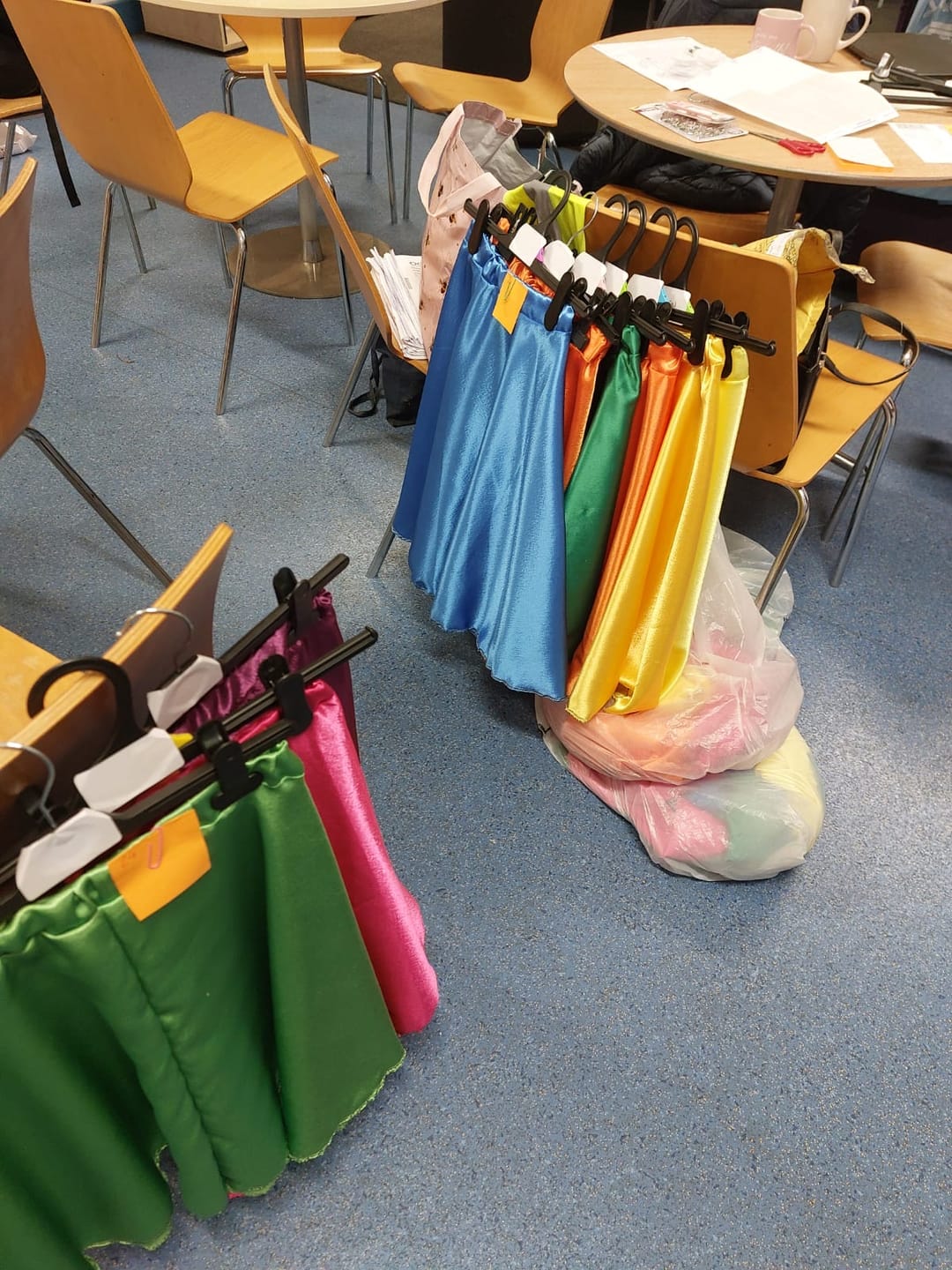 Customer photo review of Crepe Backed Satin - 55" - 34 Variations Available