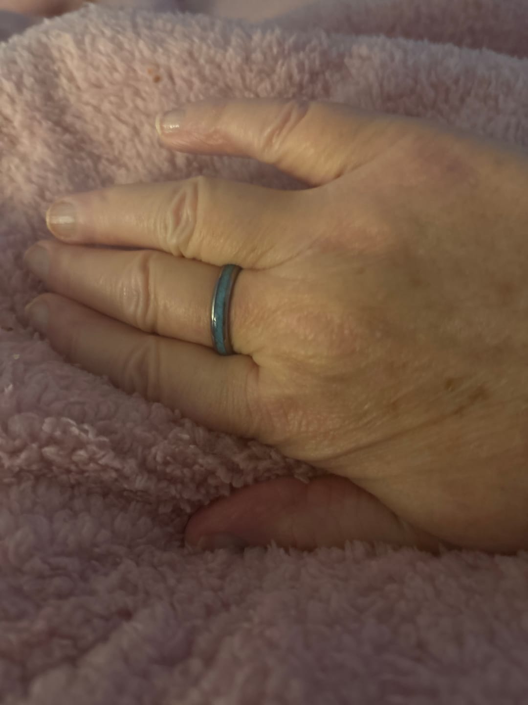 Customer photo review of The Turquoise 6mm Wonder Ring