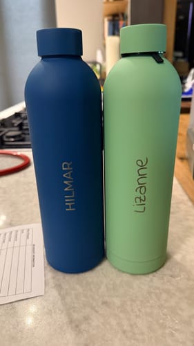 Customer photo review of Core Series Flask | Ocean Blue