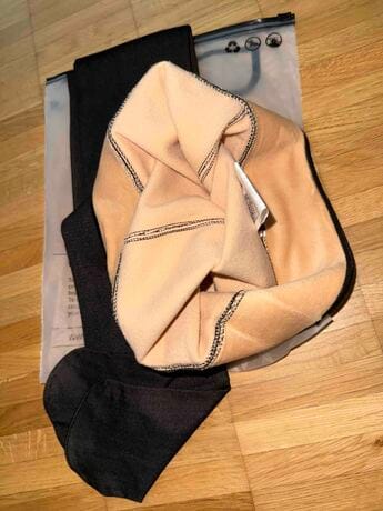 Customer photo review of Collant Polaire Peau Noire