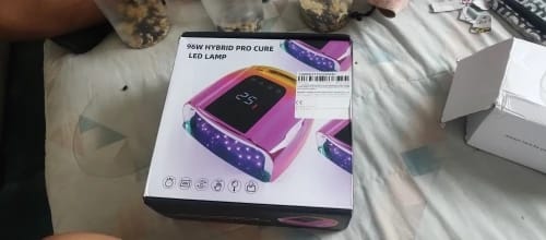 Customer photo review of Nail Lamp For Fast Drying And Portable Gel Cure