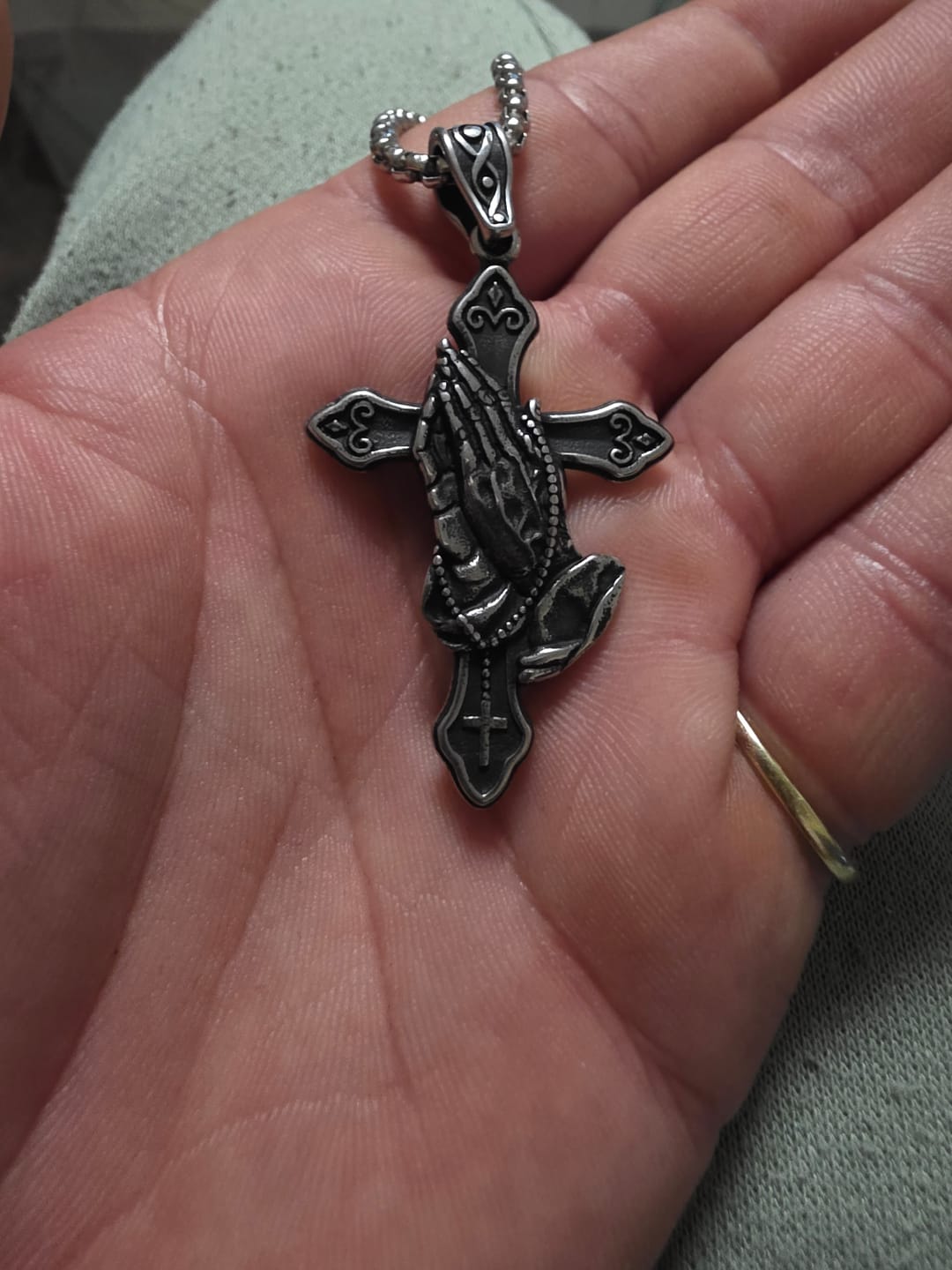 Customer photo review of PRAYER CROSS.