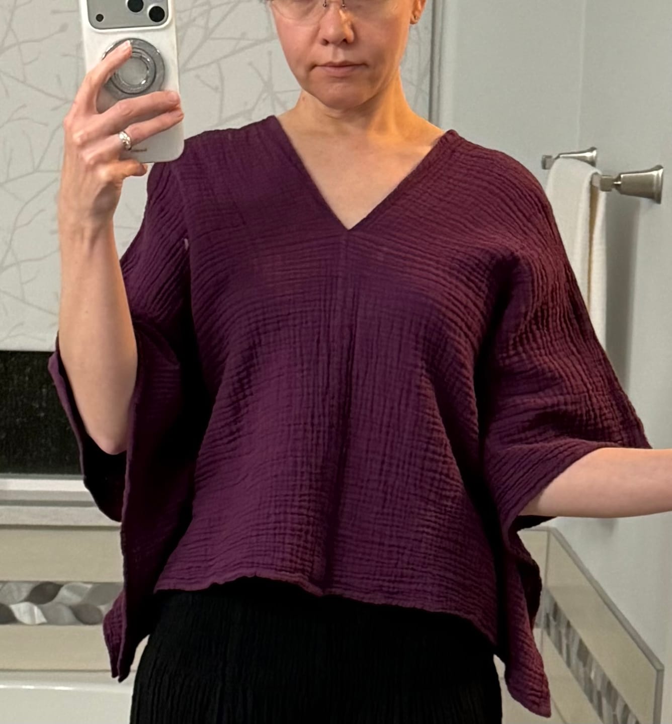 Customer photo review of Sola Butterfly Top Purple