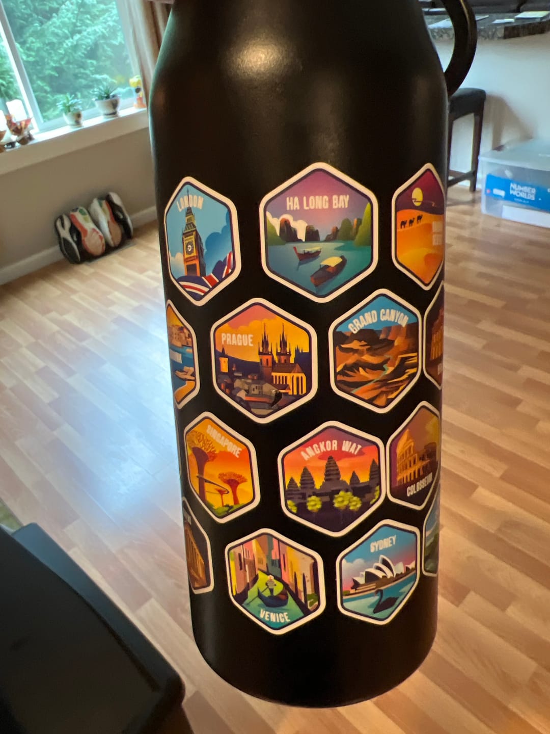 Customer photo review of Lets Wander - Extra World Explorer Sticker Set