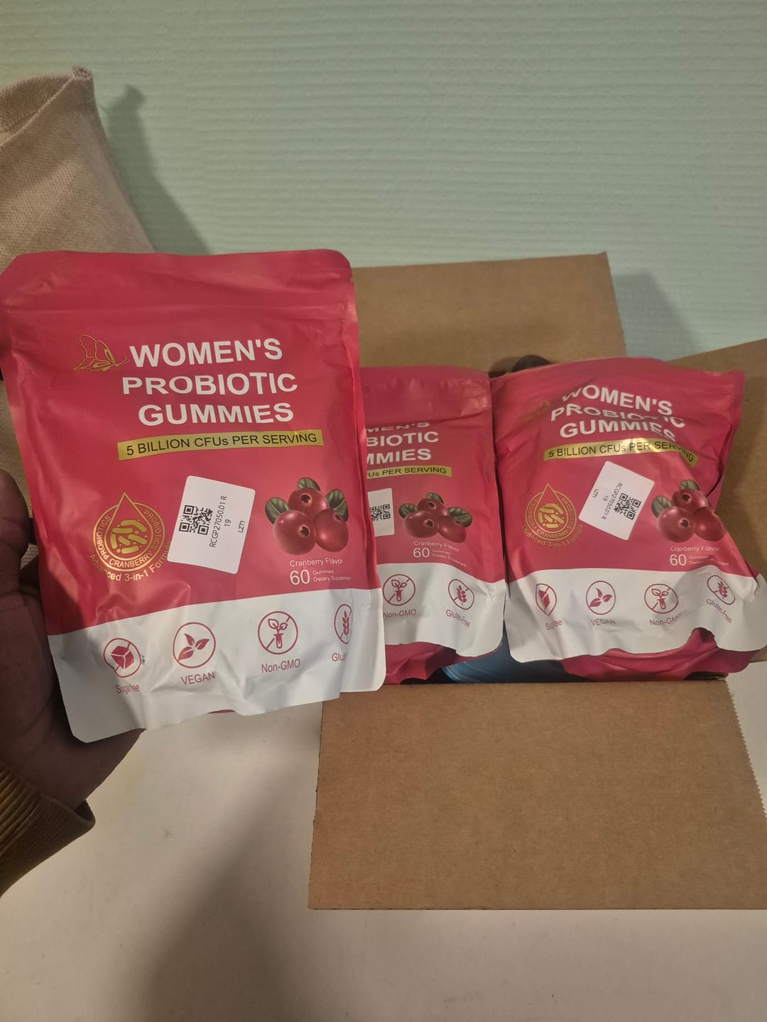 Customer photo review of Cranberry Probiotic Gummies – 5B CFU