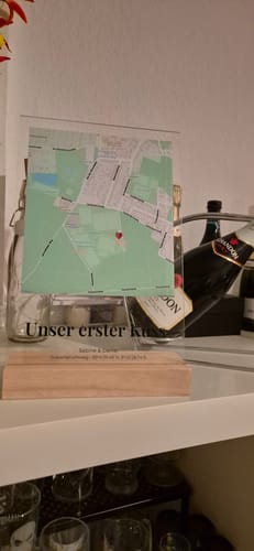 Kundenbewertung mit Foto zu "Unser Ereignis" - Personalisierte Acryltafel