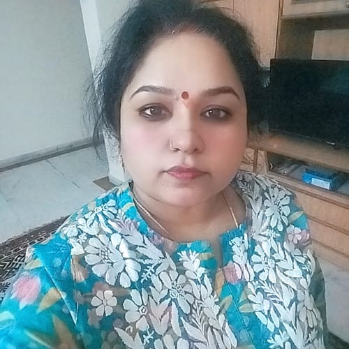 Customer photo review of Sajal Teal Blue Floral Long MulMul kurta