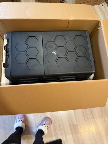 Customer photo review of BougeRV CRD2 57L Zwei Zonen Doppeltür Kompressor Kühlbox Auto