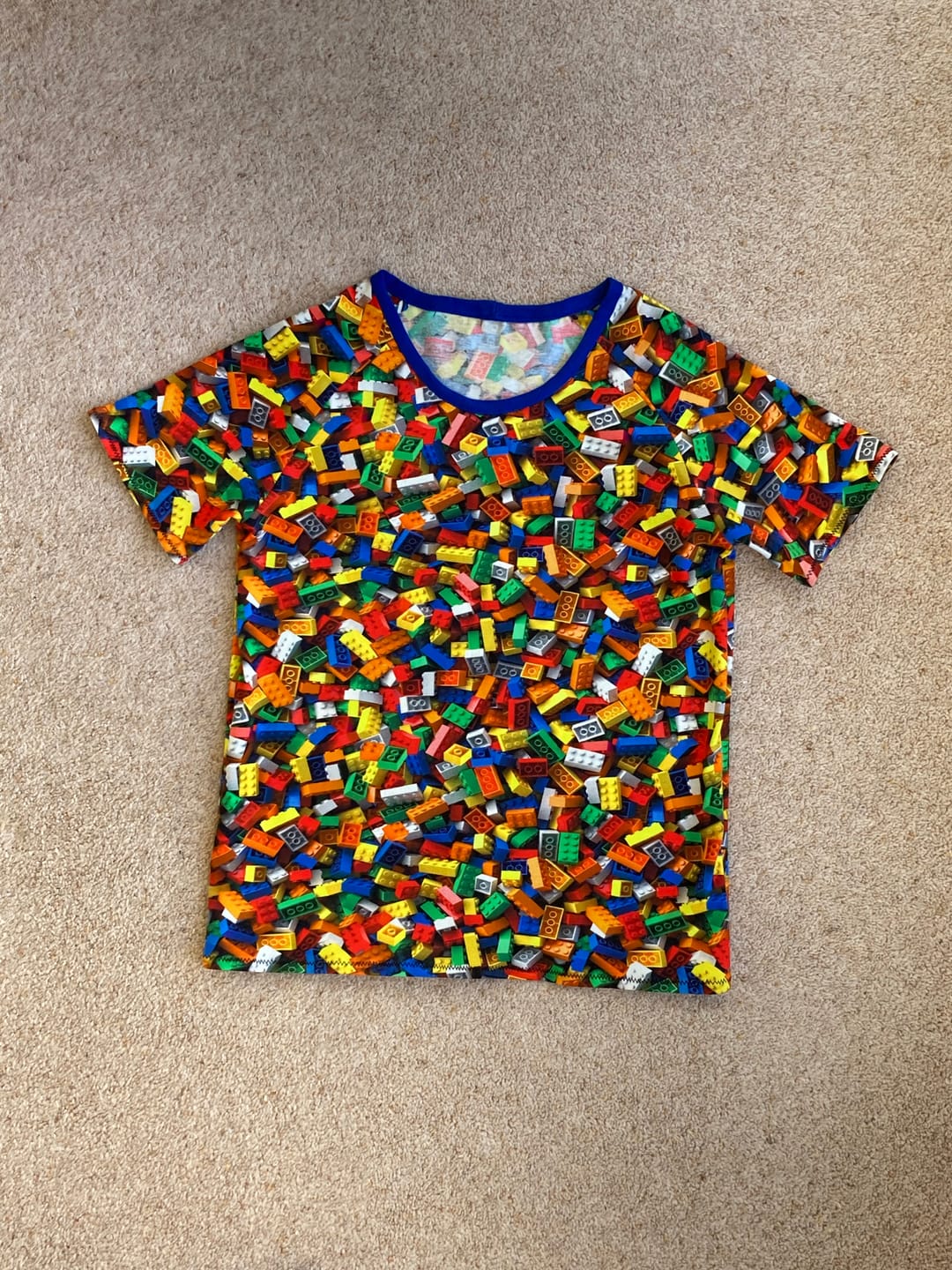 Customer photo review of Lego Blocks Cotton Jersey Fabric