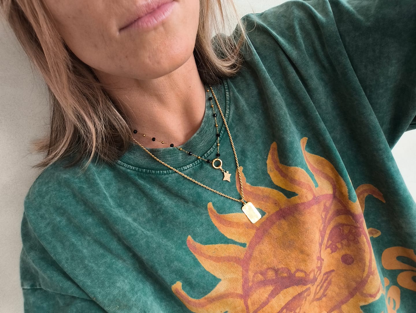Customer photo review of MANIFEST Affirmation Necklace
