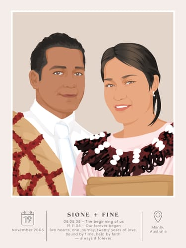 Customer photo review of Personalised Couple Poster