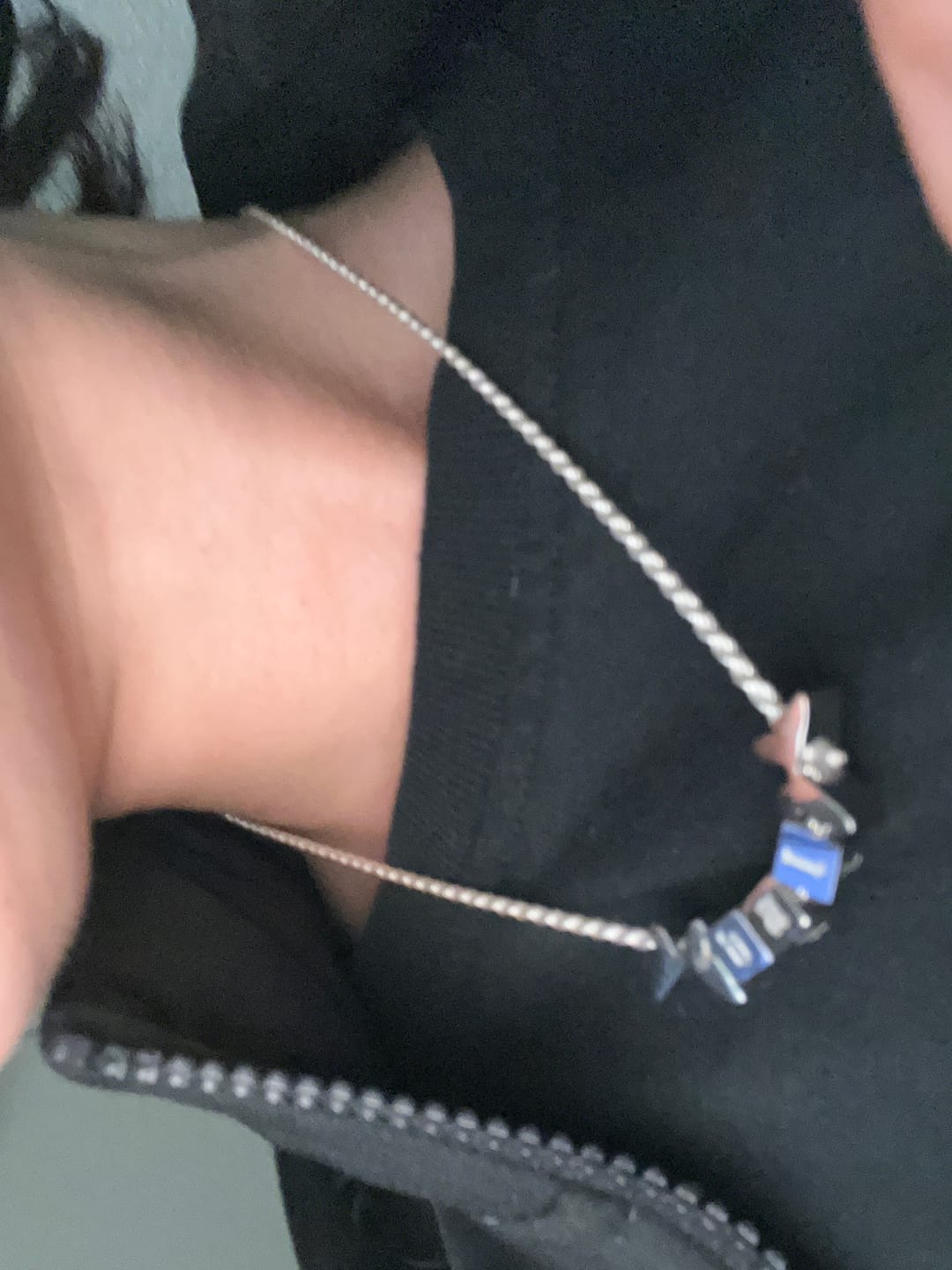 Customer photo review of 2MM STERLING SILVER ROPE CHAIN