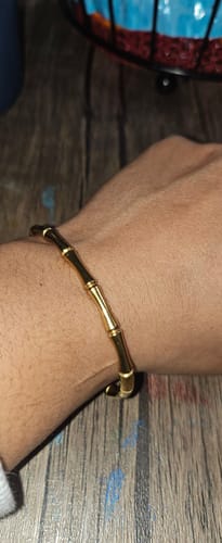 Customer photo review of Ara Golden Bamboo Bangle