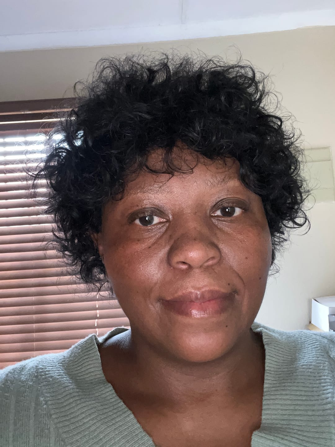 Customer photo review of Brazilian Curly Afro full Cap 8"