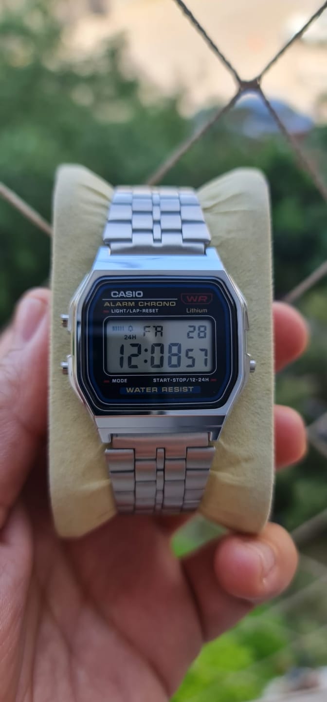 Customer photo review of Reloj Casio Vintage A159WA-N1DF Plateado MADE IN JAPAN