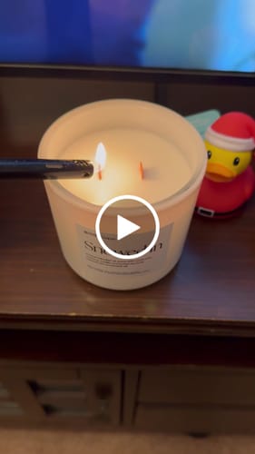 Customer video review of Snowed In Candle