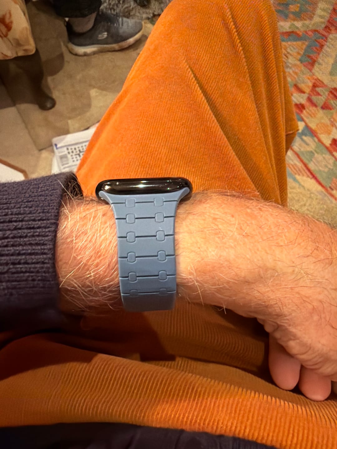 Customer photo review of Magnetic Soft Silicone Strap for Apple Watch