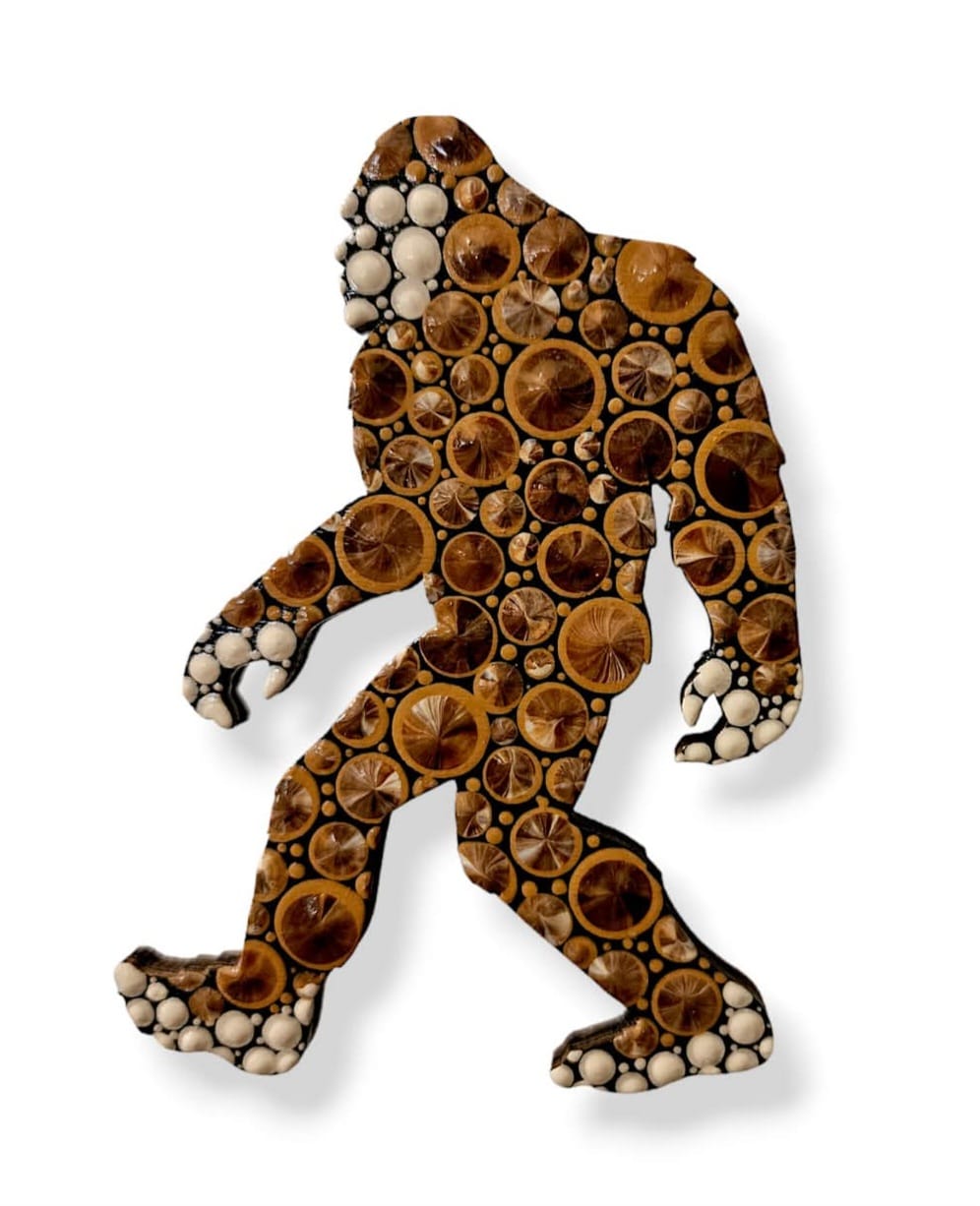 Customer photo review of Unfinished Wood Bigfoot Sasquatch Silhouette - Craft- up to 46" DIY