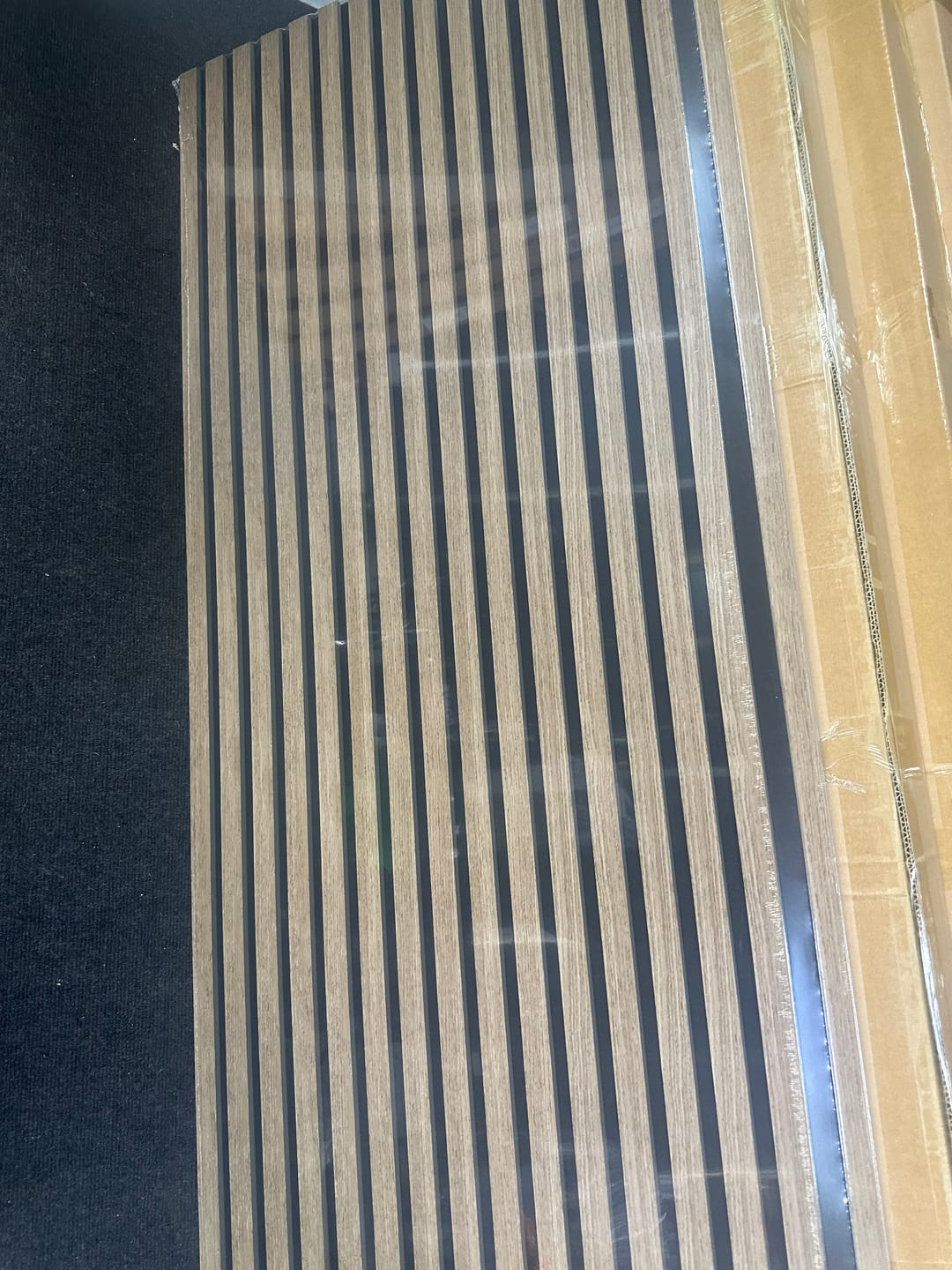 Customer photo review of Premium Acoustic Slatted Wall Panel (50mm thickness)