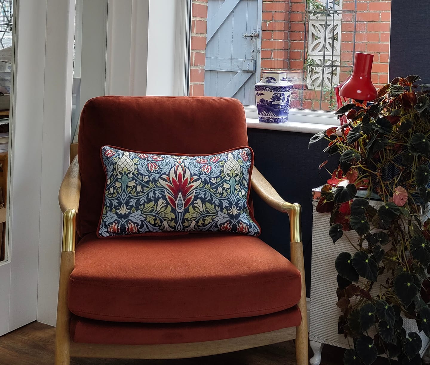 Customer photo review of William Morris Snakeshead Tapestry Fabric