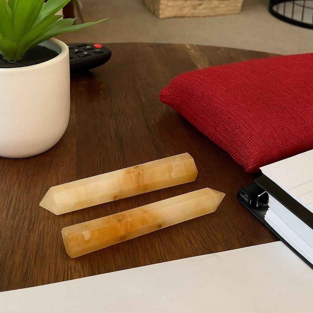 Customer photo review of Natural Yellow Rutile Crystal Pencil – Bright Vastu Remedy for Clarity & Vitality | Vastu Mandir
