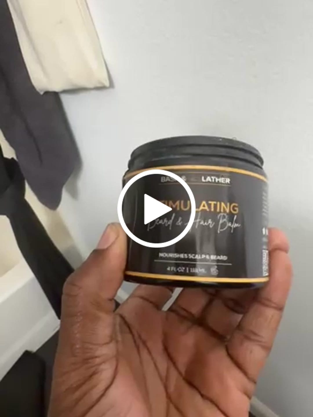Customer video review of Stimulating Beard and Hair Balm
