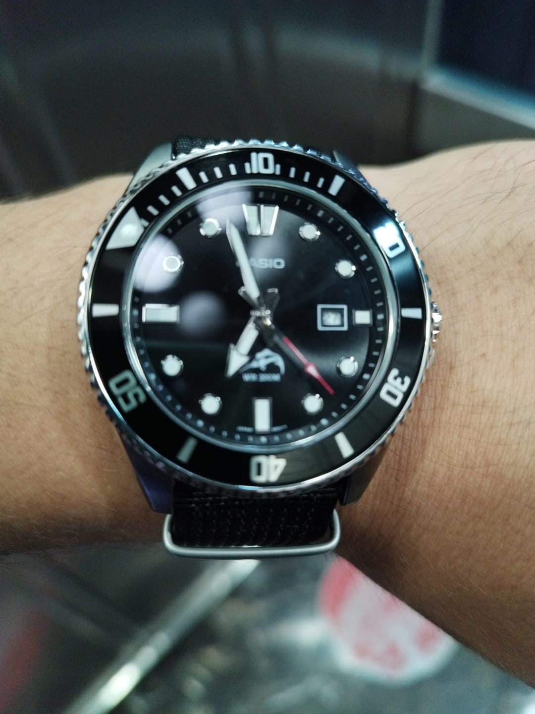 Customer photo review of Reloj Casio Submariner Marlin Duro MDV106-1AV Negro Buceo