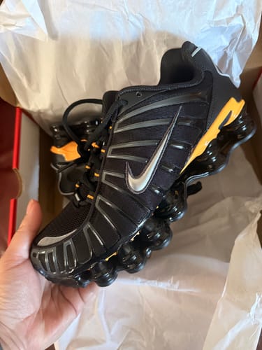 Customer photo review of Nike Shox TL Black Varsity Maize