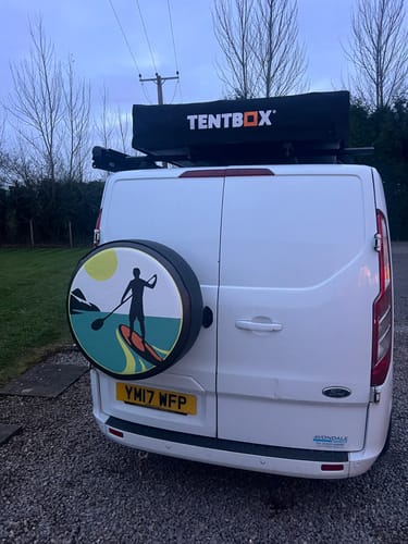 Customer photo review of Stand Up Paddle Boarding Spare Tire Cover Design