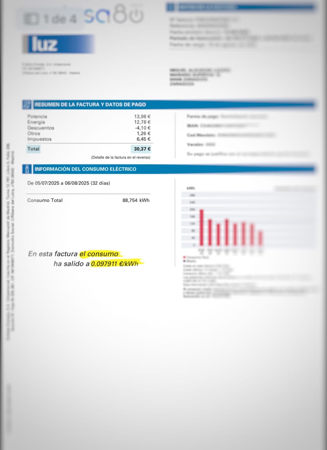 Customer photo review of Asesoría Energética