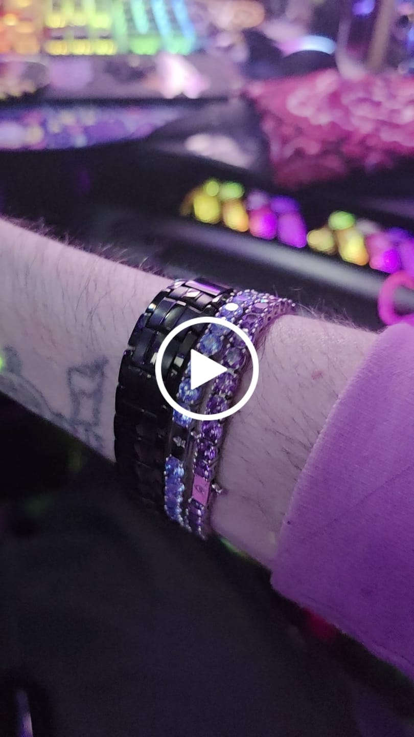 Customer video review of 5mm Tennis Bracelet - Purple Amethyst