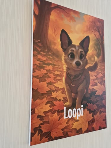 Customer photo review of Dein Haustier als Cartoon - Individuelle Leinwand