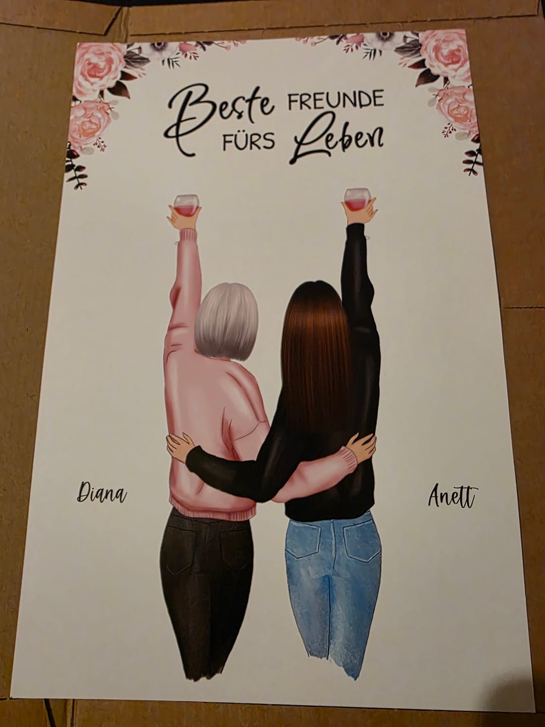 Customer photo review of Best Friends Forever - Personalisiertes Poster