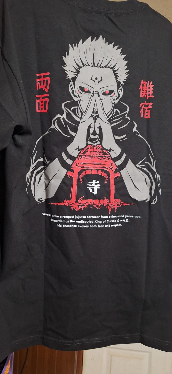 Customer photo review of Camisa Sukuna - Jujutsu Kaisen