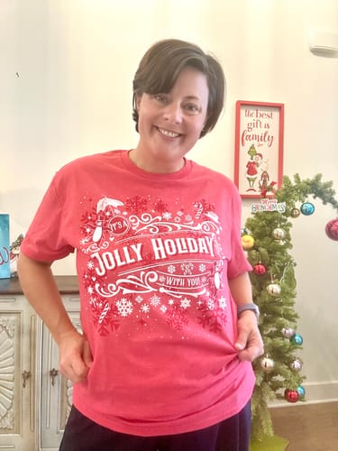 Customer photo review of Jolly Holiday Shirt
