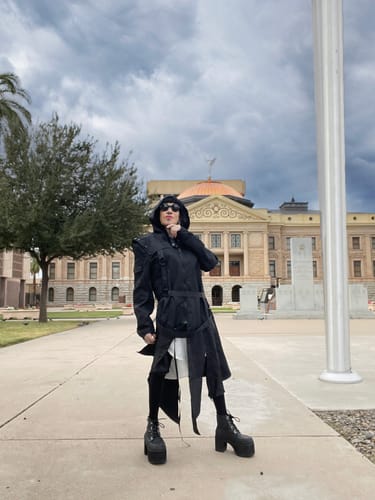 Customer photo review of Ribbon Windbreaker Jacket