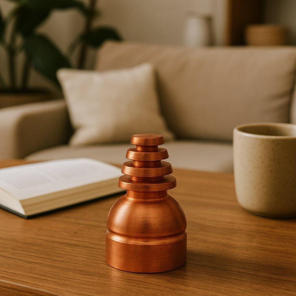 Customer photo review of COPPER CONE STUD